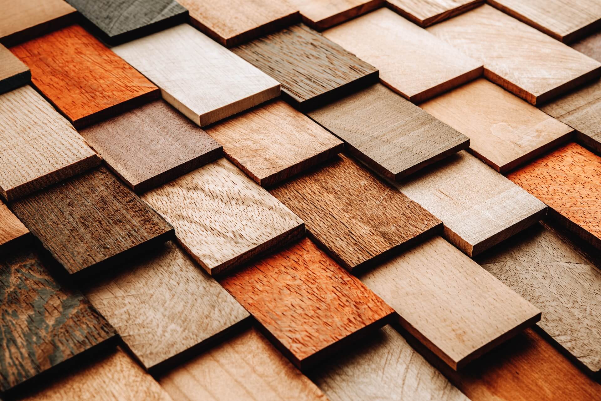 Campioni di finitura laminato effetto legno